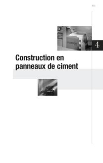 Construction en panneaux de ciment