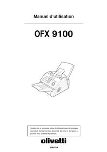 Notice Téléphone et Fax Olivetti  OFX 9100