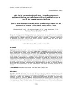Uso de la inmunohistoquímica como herramienta epidemiológica para el diagnóstico de rabia bovina a partir de casos no conclusivos
