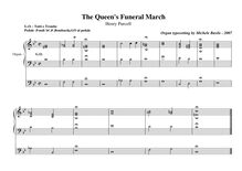Partition complète, Music pour pour funebre of reine Mary, Purcell, Henry