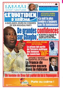 Le Quotidien d’Abidjan n°4036 - du Mardi 12 Octobre 2021