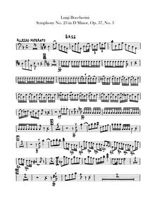 Partition Basses, 4 Symphonies, G.515-518 (Op.37), 1. C major2. D major3. D minor4. A major