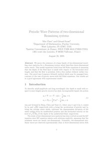 Periodic Wave Patterns of two dimensional Boussinesq systems