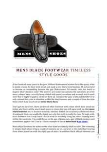 Men’s black footwear timeless fashion goods 