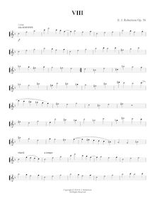 Partition No.8, 10 Duos pour flûte et clarinette, Op.56, Robertson, Ernest John par Ernest John Robertson