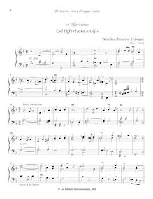 Partition (2e) Offertoire en G♭(mineur), Troisième Livre d Orgue