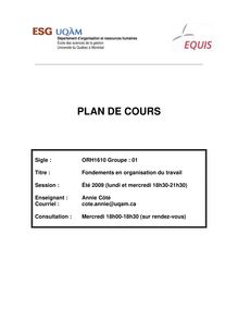 Plan de cours ORH1610-01-E09