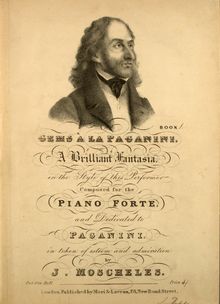 Partition complète, Fantaisie à la Paganini, Fantaisie à la Paganini arr. d’après plusieurs Motifs, Passages etc. exécutés par lui dans ses Concerts, p. Pfte.