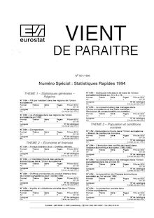 VIENT DE PARAITRE. N°S01/1995