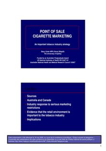 POINT OF SALE CIGARETTE MARKETING - An important tobacco industry ...