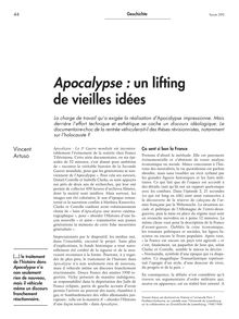 Apocalypse : un lifting de vieilles idées