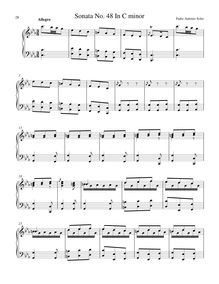 Partition Sonata R.49 en D minor, clavier sonates R.41-50, Soler, Antonio