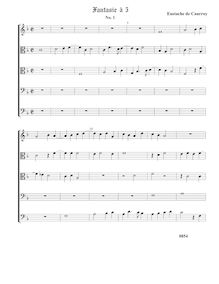 Partition Fantasia No.1 - partition complète (Tr T T B B), fantaisies pour 5 violes de gambe