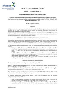 use medicinal product marketing authorization holders and head pharmacists of the pharmaceutical establishments cited in article R. 51242 of the French Public Health Code