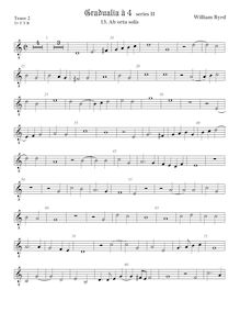 Partition ténor viole de gambe 2, octave aigu clef, Gradualia II par William Byrd