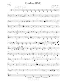 Partition Tubas, Symphony No.29, B♭ major, Rondeau, Michel par Michel Rondeau