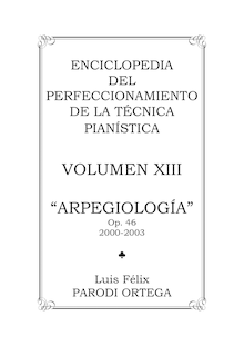 Partition complète, Arpegiología (5), Parodi Ortega, Luis Félix