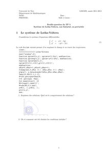 Universite de Nice L3MASS annee Departement de Mathematiques NOM Date PRENOM Salle et heure