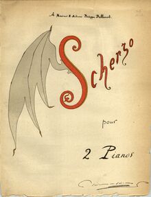 Partition couverture couleur, Scherzo, Op.87, Saint-Saëns, Camille