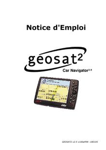 Notice Système de voiture la navigation AvMap  Geosat 2