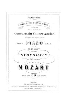 Partition complète, Symphony No.23, Overture, D major, Mozart, Wolfgang Amadeus par Wolfgang Amadeus Mozart
