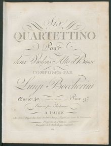 Partition violoncelle (color), 6 corde quatuors, G.236-241 (Op.53)