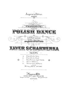 Partition complète et partition de violoncelle, Polish National Dances, Op.3
