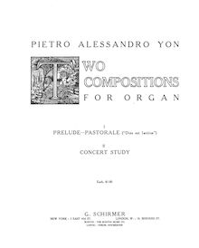 Partition complète, Concert study, Yon, Pietro