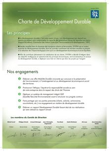 Charte de Développement Durable