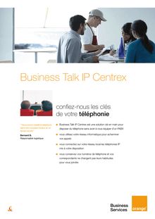 Brochure Business Talk IP Centrex - Orange Business Services.