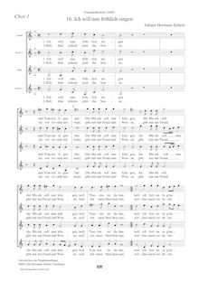 Partition Score chœur 1 (SSAA), Venus-Kränzlein, Venus Kräntzlein