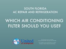 Types of Air Conditioning Filters