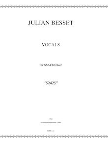 Partition complète, Vocals, Besset, Julian Raoul