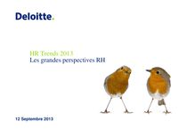 HR Trends 2013: les grandes perspectives RH