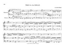 Partition complète, Trio pour pour orgue, F major, Whitney, Samuel Brenton