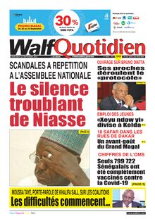 Walf Quotidien n°8848 - du mercredi 22 septembre 2021