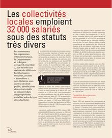 Les collectivités locales emploient 32 000 salariés sous des statuts très divers