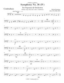 Partition Basses, Symphony No.38  Children s Lullabies , E major
