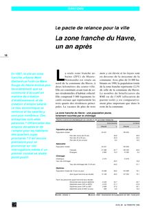 Le pacte de relance pour la ville : La zone franche du Havre, un an après    