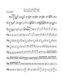 Partition Basses, Symphony No. 104, London/Salomon, D Major, Haydn, Joseph