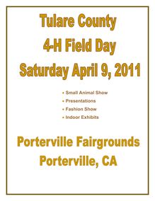 • Small Animal Show • Presentations • Fashion Show • Indoor Exhibits