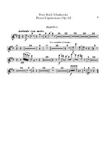 Partition flûte 1, 2, Pezzo Capriccioso, Op.62, Пеццо каприччиозо