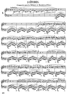 Partition complète, Trois nouvelles études, Chopin, Frédéric par Frédéric Chopin