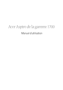 Notice Ordinateur portable Acer  Aspire 1700