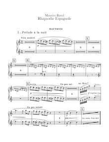 Partition hautbois 1/2, anglais cor, Rapsodie espagnole, Rhapsodie espagnole
