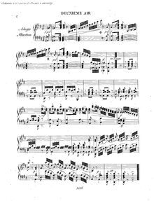 Partition Piano , partie, Deux Airs de Ballets de l opéra  Moise  de Rossini par Matteo Carcassi