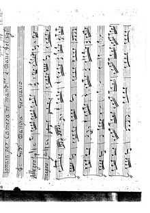 Partition complète of all mouvements, Sonata Per Camera di Mandolino e Basso (Gimo 144)