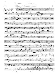 Partition violoncelle, Piano quatuor No.2, Hoffmeister, Franz Anton