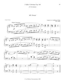 Partition 4, Verset (E minor), L’Office Catholique, Op.148, Lefébure-Wély, Louis James Alfred