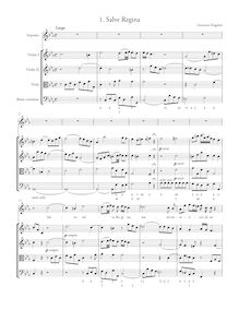 Partition complète, Salve regina, C minor, Pergolesi, Giovanni Battista par Giovanni Battista Pergolesi